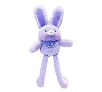 Générique Bunny Plush - 11 Inch Interactive Easter Bunny Pull Up | Switchable Ears and Paws Funny Rabbit Plush Toy | Pendant Keychain for Birthdays, Easter,