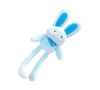 Générique Bunny Plush - 11 Inch Interactive Easter Bunny Pull Up | Switchable Ears and Paws Funny Rabbit Plush Toy | Pendant Keychain for Birthdays, Easter,