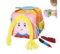 Générique Busy Box | Fine Motor Skills Development - Learning Box of 6 Basic Skills for Development Education Game Boys Girls Garden Daycare