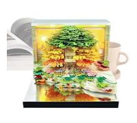 Générique Calendar Clock 2026 | Loose Leaf Calendar - Memo Pad Design Tree Sculpture Paper for School Home Office