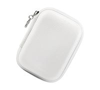 Générique Camera Case, Waterproof Hard Shell, 3.54x4.72in Protective Travel Bag, Authentic Storage Solution, Lightweight Organizer for Photography Gear, Cables, Chargers, Headphones, White., Se