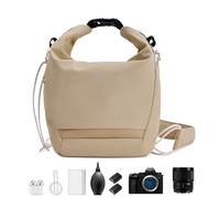 Générique Camera Shoulder Bag, Camera Messenger Bag, Compact Waterproof Shoulder Bags for Photographers Beginners Men Women Students Lovers, Daily Use Transportation, khaki, Se référer au descriptif