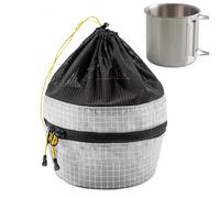 Générique Camping Kitchen Bag | Drawstring Pouch for Camping Utensils, Waterproof Carry Bag for Picnic Utensils (Tackles, Pots, Bowls), grey, Se référer au descriptif, Refer to description