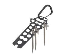 Générique Camping Peg Organizer, Heavy Duty Buckle Portable Tent Pole Storage for Camping - for Hiking Belt Adventure, Camping, Travelling, Trekking