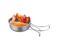Générique Camping Poe for Kitchen - Lightweight Titanium Pan with Folding Handle, Heat Resistant Cookware for Outdoor Hiking, Travel, Camping Cars and Access