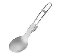 Générique Camping Utensils - Foldable Spork Picnic Spoon Fork Flatware | Titanium Outdoor Cooking Cutlery | 15cm/5.9inch Portable Backpacking Utensils for Lightweight, Hiking, Camping, Outdo