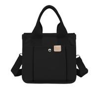 Générique Canvas Tote Bag For Women - Handbag Shopping With Handle, Shoulder Strap - For Women Office School Outdoor Travel Picnic Shuttle Shopping, Black, Se référer à la description