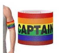Générique Captain Armband - Colourful Adult Football Leader Armbands | Breathable Shoulder Strap for Training Competition Volleyball Basketball Adult