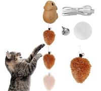 Générique Capybara Automatic Cat Toys - Rechargeable Automatic Enrichment, Intelligent Cat Exercise Toys - for Indoor Play and Hunting, Exercise and Fighting