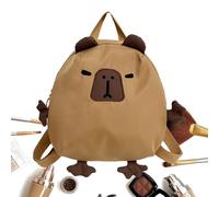 Générique Capybara Backpack - Capybara Cute Cartoon School Lightweight Humorous Large Capacity Backpack | Large Storage Space for Tablets, Stationery, Personal Effects, Material, Small., Se référer au