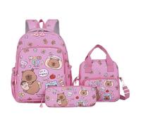 Générique Capybara Backpack for Boys | Capybara Pencil Case, Funny Supplies Bag for Students Kindergarten Travel Shopping College High School
