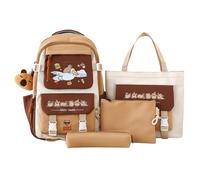 Générique Capybara Backpack | Large Multi-Compartment Satchel - Cartoon School Backpack Set | For Boys Girls Students Home Classroom Travel Outdoor Shopping, C, Se référer au descriptif, Refer to