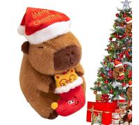 Générique Capybara Cute Soft Christmas Decor for Home, Animal Stuffed Animals, for Girls, Holidays, Bedroom, Sofa, Office, Nursery, Car