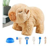Générique Capybara Electric Walking | Soft and Soothing with Realistic Movements - Electronic Pet Walking Toy for Girls Boys and Teens for Living Room Bedroom Office Travel