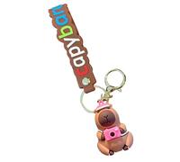 Générique Capybara Figurine Car Keyring, Capybara Toys Keyring, Funny Keyring, 6.5 cm/2.4 Inch, Pendant for Backpack, Handbag, for Boys and Girls