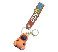 Générique Capybara Figurine Car Keyring, Capybara Toys Keyring | Funny Keyring | 6.5 cm/2.4 Inches, Pendant for Backpack, Handbag, for Boys and Girls