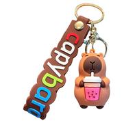 Générique Capybara Figurine Car Keyring, Capybara Toys Keyring | Funny Keyring - 6.5 cm/2.4 inches, Pendant for Backpack, Handbag, for Boys and Girls