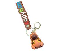 Générique Capybara Figurine Car Keyring, Capybara Toys Keyring, Funny Keyring - 6.5 cm/2.4 inches, Pendant for Backpack, Handbag, for Boys and Girls