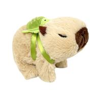 Générique Capybara High Performance Plush Toy - Premium Durable Cute Electric Animal with Turtle Backpack, Soft Plush Walking for | Multipurpose Outdoor Indoor Utility Sturdy