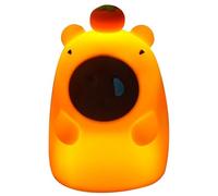 Générique Capybara Novelty Silicone Night Light with 3 Levels Touch Sensor - LED Animal Night Light for Bedroom - for Home Office Living Room Study Cafe Bar Camping