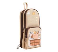 Générique Capybara Pencil Case, Cartoon Stationery Pouch, Large Capacity Pen Storage Bag, Cute School Supplies Organizer for Students and Kids, 8.66 x 3.94 x 2.76 inches, Multicolored, Buddhist