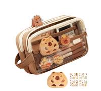 Générique Capybara Pencil Case - Clear Capybara Pencil Case, Large Stationery Holder, Desk Organizer for Writing and Art Supplies, Portable Pencil Pouch | for Women