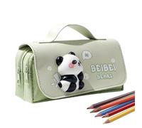 Générique Capybara Pencil Case, Large Capacity Zipper Bag, Cute Animal Stationery Organizer, 21x10.5x5.5cm, School, College, Office Desk, Daily Use Organizer for Students Equipped, Light Green, Se