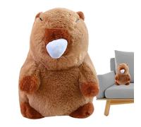 Générique Capybara Plush Toy - Realistic Soft Cute Brat | Realistic | for Room Cars Tables Sofa Beds Libraries School Office Coffee Shop