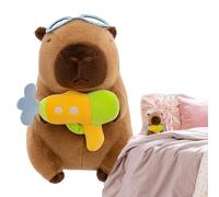 Générique Capybara Plush Toy | Soft Capybara Plush Toy for | Decorative Toy Portable with Swimsuit for Any Age, Christmas, Birthday, Home, Car