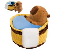 Générique Capybara Soft and Cute Plush Room Decoration - Capybara in the Bath Plush - for Sofa, Living Room, Bedroom, Boys, Girls, , Teenagers, Christmas,