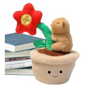 Générique Capybara Soft Toy, Flower Pot Shaped Figure Decoration - Capybara Plush - for Celebrating Easter, Graduation, Birthday, Gift Idea for Girls and Adults