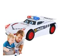 Générique Car Electric Deformation Policy Toy, Rotatable Robot 360° | Musical Multifunctional LED Light Transforming Toys Fonts Car Creative