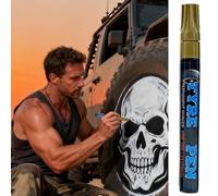 Générique Car Tyre Lettering Pen | Permanent Quick Dry and Fade Resistant Tyre Marker Pen for Rubber and Wood | For Vehicles, Motorcycles, Bicycles, Metal and Glass
