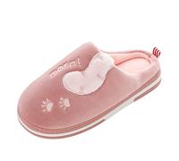Générique Cartoon Patterned Slippers - Men's Soft Plush Slippers All Inclusive Slippers Warm and Comfortable Slippers Non-Slip Women's Fashion Slippers, hot pink, 6 UK