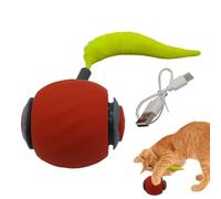 Générique Cat Ball, Stimulating Moving Tail Rolling Ball, Lichaamsparfum | Indoor Hunting and Enrichment Game Activity to Fight Against