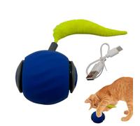 Générique Cat Balls - Silica Gel ABS 5.5 x 4.5 x 4.8 cm | Automatic Cat Toy Rechargeable Battery, 2 Speed, Mobile Tail, Hunting Game | Activity Play for Relieving