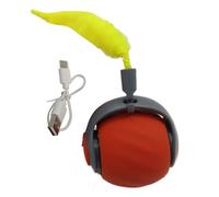 Générique Cat Balls - Silica Gel ABS 5.5 x 4.5 x 4.8 cm | Automatic Cat Toy Rechargeable Battery, 2 Speed, Mobile Tail, Hunting Game | Activity Play for Relieving