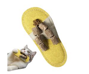 Générique Cat Booties | Interactive and Safe Natural Loofah Slippers | Toy for Playing, Scratching, Relaxing, Stimulating, Enrich, Fight Boredom,