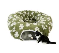 Générique Cat Cave Large Plush Comfortable Washable with Ball Toy