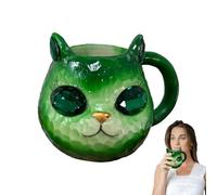 Générique Cat Coffee Mug | Resin Geode Cat Coffee Cup, Home Decoration Mineral Geode for Hot Cold Drinks Birthday Gift