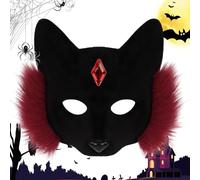 Générique Cat Face Costume - Halloween Costume Accessories - Theatre Accessory - For Men Women Adults Theatre Masked Party School Birthday