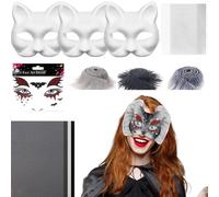 Générique Cat for Creative Activities, Costume Making Kit, Creative Activity with Canvas and Felt Fancy Dress Costume for Men Women Cosplay Party