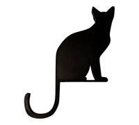 Générique Cat Hook, Feline Key Organizer, Adhesive Wall Mount Hanger, 7.48 x 6.5 x 0.39 Inches Decorative Entryway Rack, Dormitory Bedroom Kitchen Holder, Stylish Pet-Inspired Storage Solution
