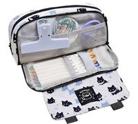Générique Cat Pencil Case, Cute Cat Pencil Case, High Capacity Multifunctional Pouch, Sturdy Box, Elegant Portable Iron Journal Supplies