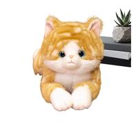 Générique Cat Plush Toy | 50 cm Soft Realistic Lying Down | Lying Down with Ultra Soft Texture - Birthday Gift Idea for Girls, Anti-Stress for Home, Office, Car, Nap