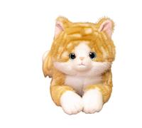 Générique Cat Plush Toy - 50 cm Soft Realistic Lying Down Pose - Plush Toy with Realistic Lying Down Pose | Birthday Gift Idea for Girls, Anti-Stress for Home, Office, Car, Nap