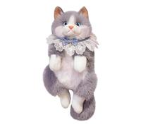 Générique Cat Plush Toy - School Plush Cute Lightweight and Cute Soft For | Cartoon Cat Design For Primary Pupils Boys And Wire, Grey, Se référer au descriptif, Refer to description