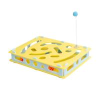 Générique Cat Puzzle Toy, Interactive Kitten Plaything for Indoor Cats 15.75x11.81x11.81 inches, Pet Maze Games Box with Bell Balls, Hole Digging Accessories to Keep Cats Busy and Engaged