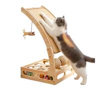Générique Cat Scratching Post - Climbing Sign with Ball Course, Vertical Scratching Board - for Living Room, Apartment, Bedroom Area
