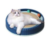Générique Cat Scratching Post - Round Recycled Cardboard | Mat for Interactive Games, Rest and Hiding - Evolutionary Furniture for Kitten and Adult Cat